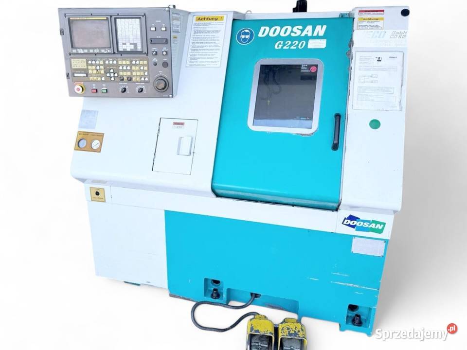 Tokarka CNC DOOSAN G 220 FANUC FILM z Niemiec Zabór