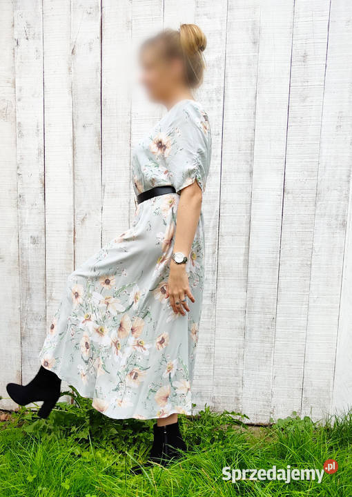 Sukienka HM w kwiaty 46 3XL floral na lato Rozmiar 46