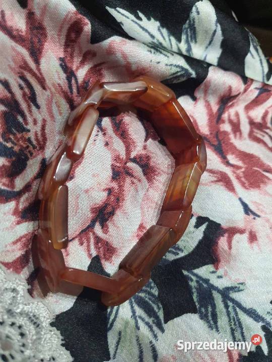 Bransoletka Z Kamieniami Naturalny Agat w opolskie Opole