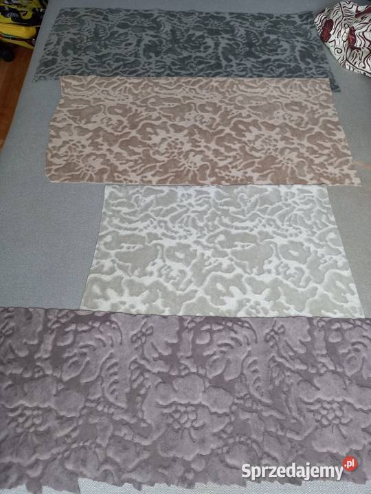 Tkanina obiciowa dekoracyjna flok plusz materiał