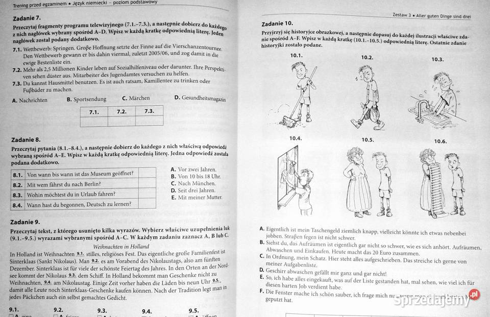 Egzamin gimnazjalny Język niemiecki Trening Rok wydania 2011 lubelskie Chełm
