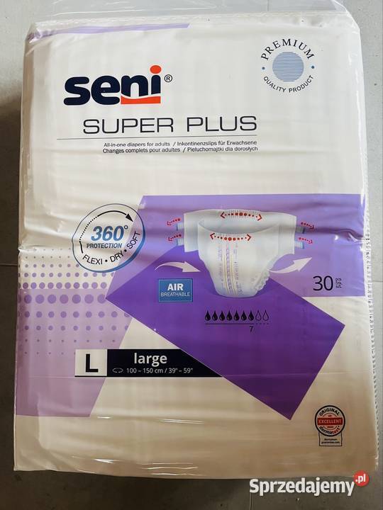 Pampersy Seni L 30 w opakowaniu Ropczyce