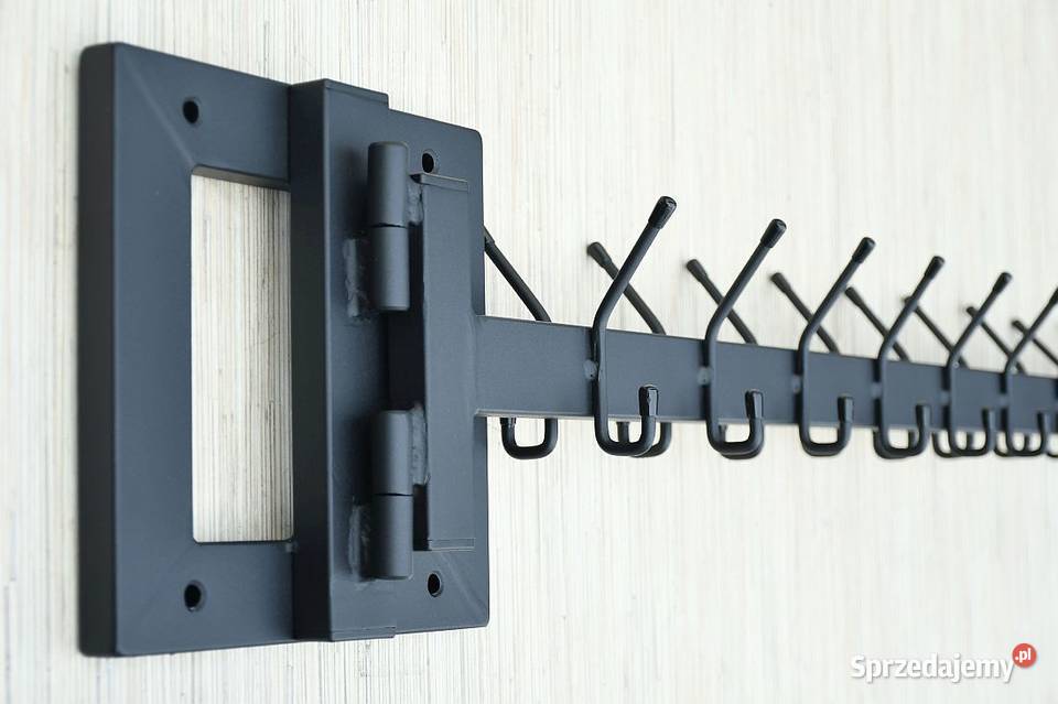 WIESZAK SKŁADANY NA ZAWIASACH DO SZATNI METALOWY 100cm Siepraw