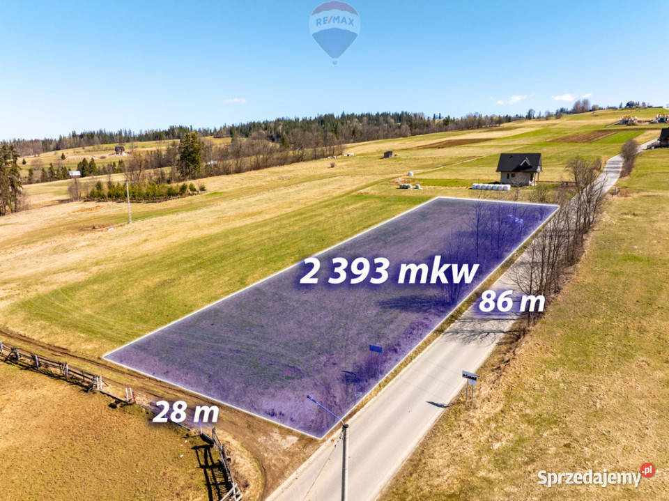 DZIAŁKA BUDOWLANA W BIAŁYM DUNAJCU