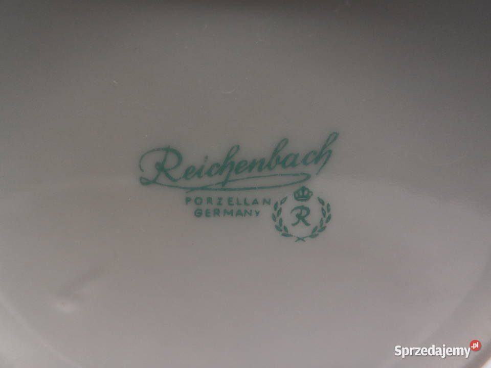 Zabytkowy Wazon Porcelanowy Reichenbach Zielony Raszków sprzedam