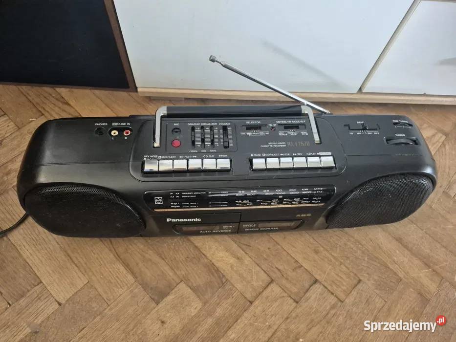 Panasonic RXft570 aux Radio boombox budowa Radioodtwarzacze Łódź