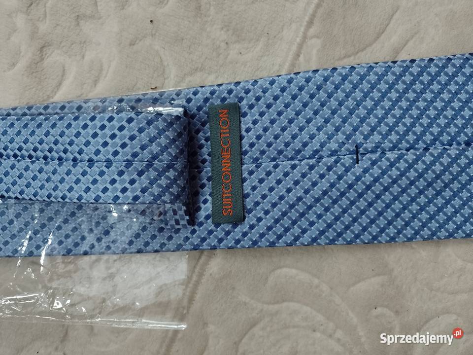 SuitConnection Niebiesko granatowy krawat