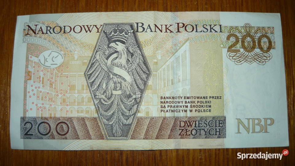 Banknot 200 seria AA 2015 r Sokółka