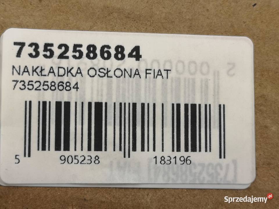 OSŁONA SZKRZYNI ŁADUNKOWEJ LEWY TYŁ FIAT STRADA