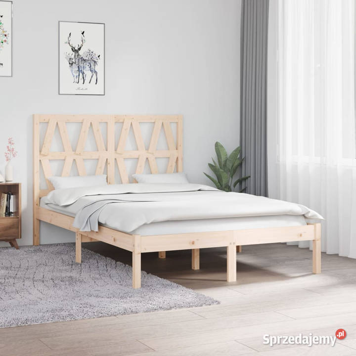 Rama łóżka lite drewno sosnowe podwójna 120x190 Warszawa