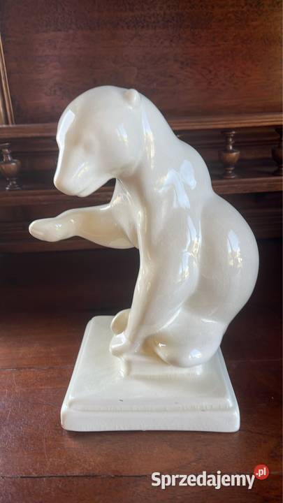 Figurka niedźwiedzia białego misia Bez sygnatury Gdańsk