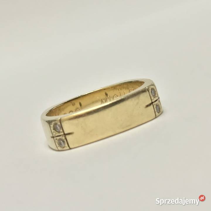 Złota OBRĄCZKA męska 14K oryginalna forma mazowieckie
