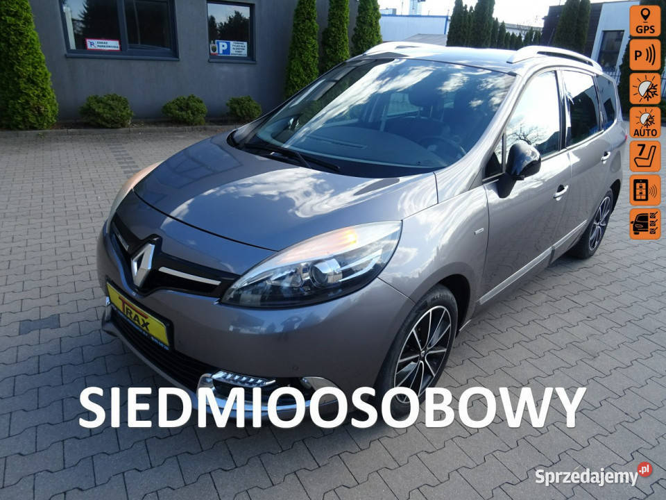 Renault Scenic 16 dCI 130 7 osobowy wersja BOSE centralny zamek Łódź