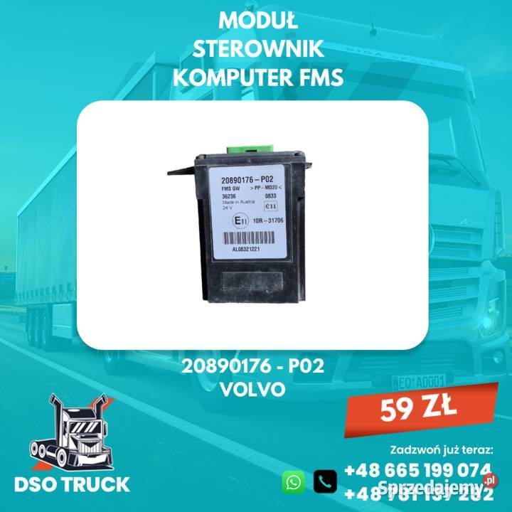 MODUŁ STEROWNIK KOMPUTER FMS 20890176 P02 VOLVO Zawichost sprzedam