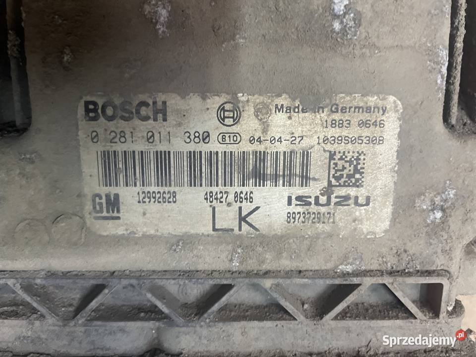 0281011380 komputer sterownik silnika 17d Isuzu Motoryzacja Szczecin