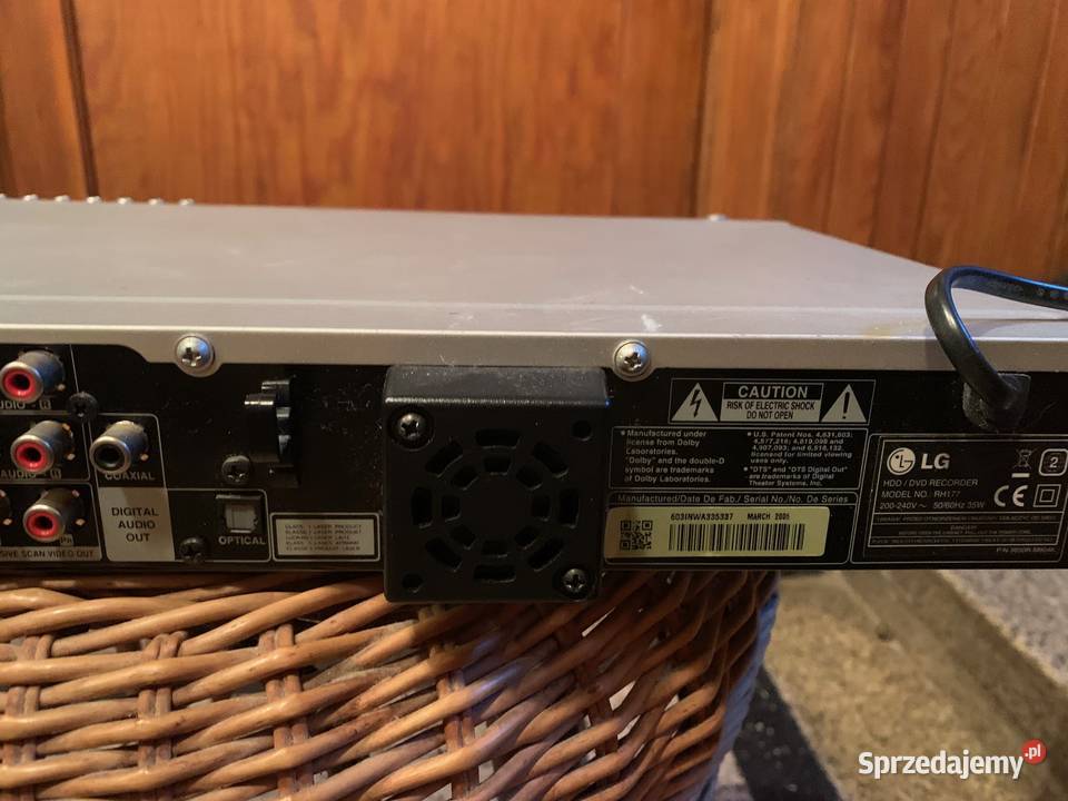 LG HDD Model RH177 HDDDVD Recorder Pozostałe