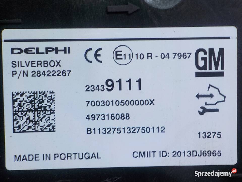 OPEL INSIGNIA A I LIFT 20 CDTI 13r HB 5D modul Suków