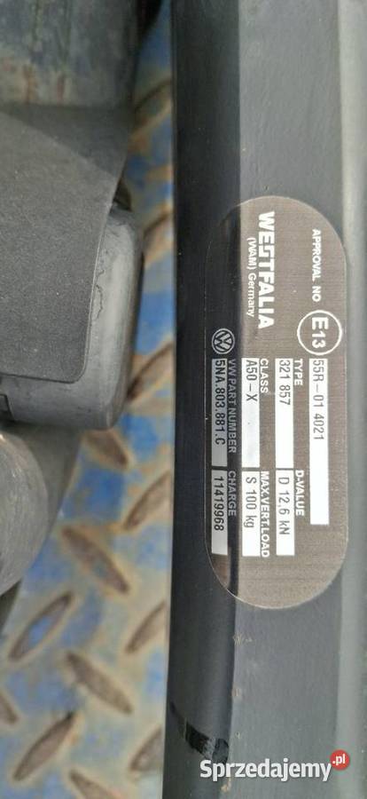 Hak holowniczy 5NA803881 C wielkopolskie Podrzewie sprzedam