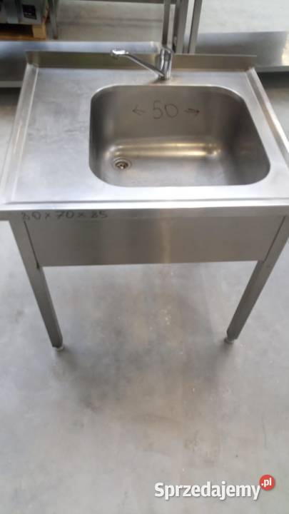 Stół ze zlewem 80x70x85 Gastronomia dolnośląskie Wrocław