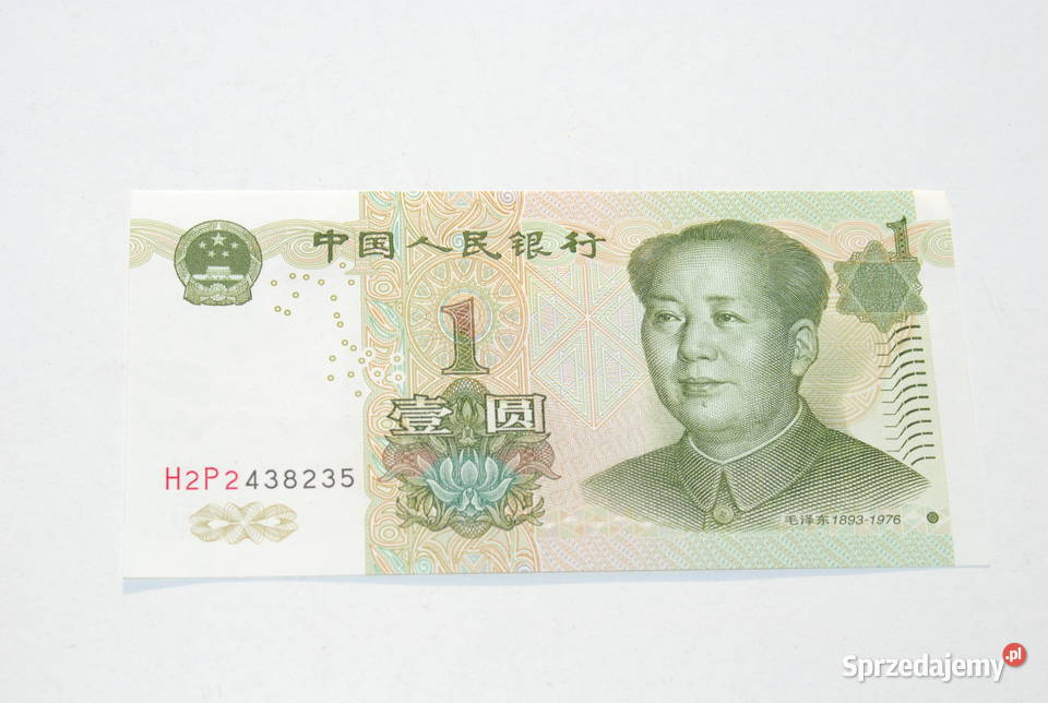 Stary banknot 1 Yuan 1999 Chiny antyk sprzedam