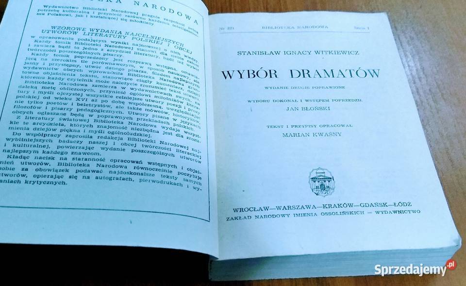 Wybór dramatów Stanisław Ignacy Witkiewicz Gdańsk