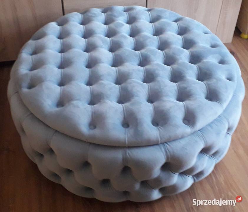 Pufy z pojemnikiem stoliki glamour 60cm Żdżary