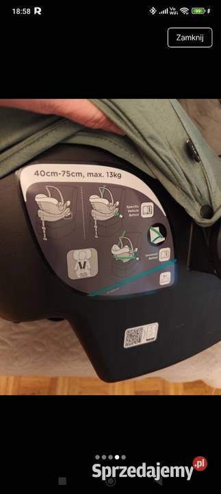 Fotelik samochodowy Joli sprzedam