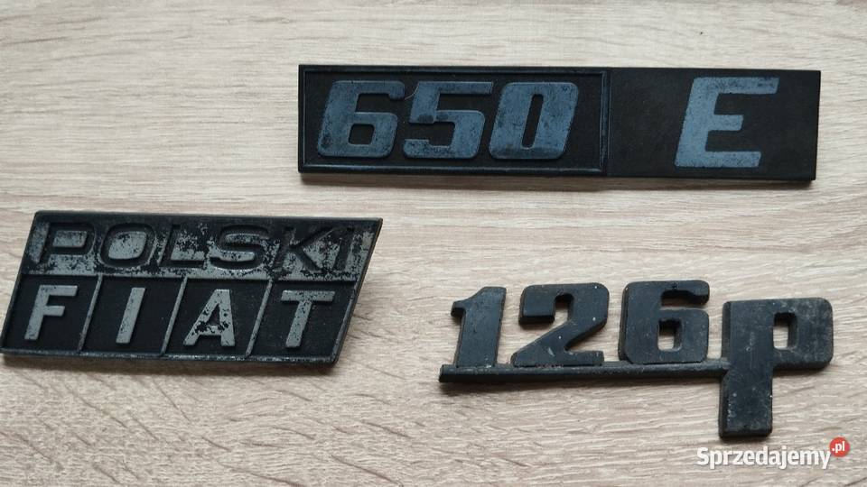 Emblematy Fiat 126p łódzkie Łódź