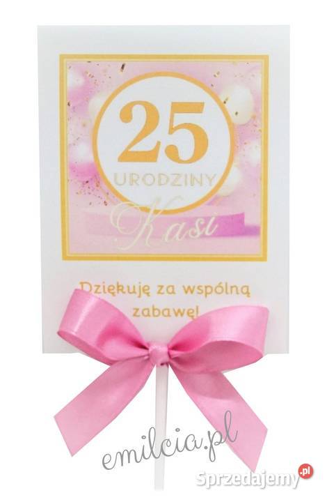Lizak Prezent Podziękowanie Gości URODZINY Happy lubuskie Zielona Góra