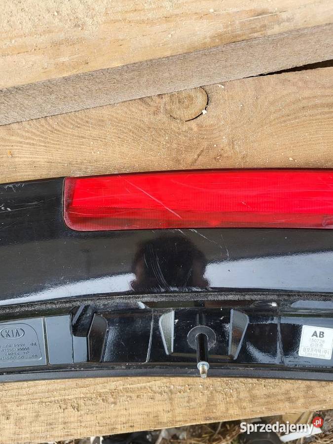 Spojler do kia sedina czarny z światłami Głubczyce