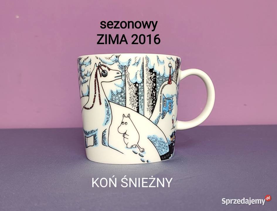 Muminki KUBEK Moomin Arabia Finland ZIMA 2016 Zastawa stołowa Jasień