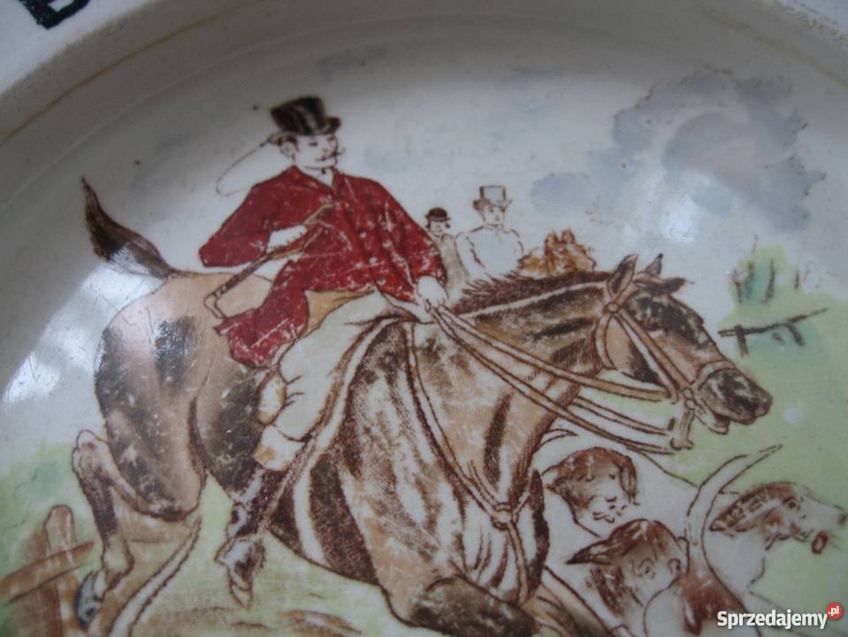 Stary talerz dzieckaCARLTON WAREmotyw mysliwski pomorskie Gdańsk sprzedam