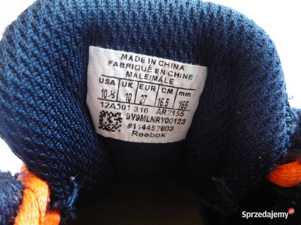 Reebok USA r27 dł 165 Buty Adidasy Reebok chłopiec Szczecin
