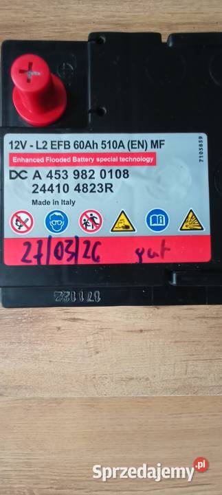 Akumulator orginalny Mercedes Renault EFB 60 Ah