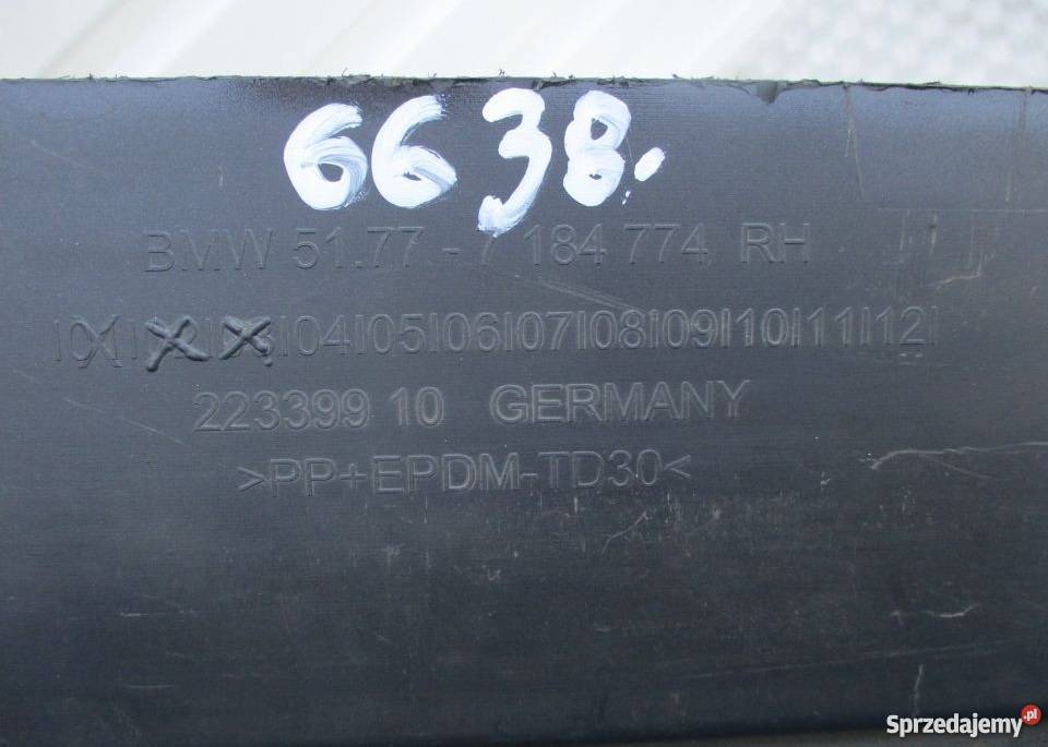 BMW 5 F10 PRAWY PRÓG 5177 7 184 774 Nowy Tomyśl sprzedam