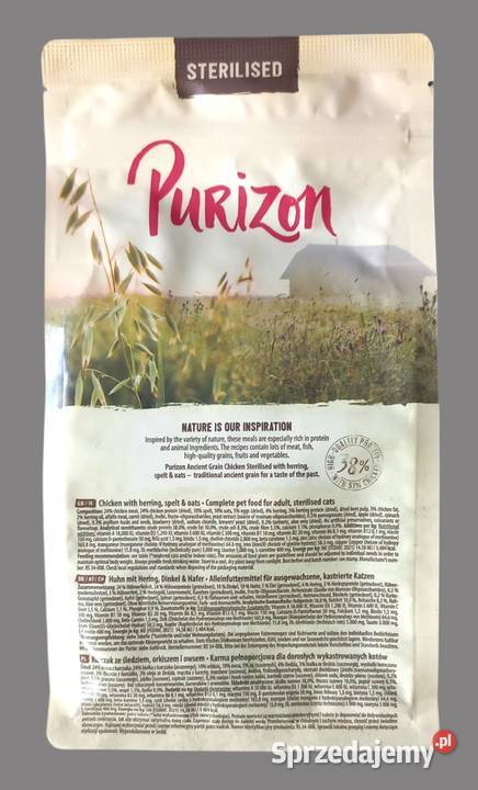 Purizon adult sterilised karma kota kurczak z