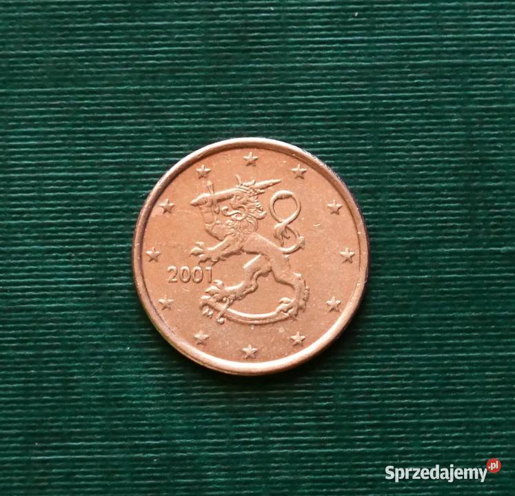Finlandia 5 eurocentów 2001r Gliwice sprzedam