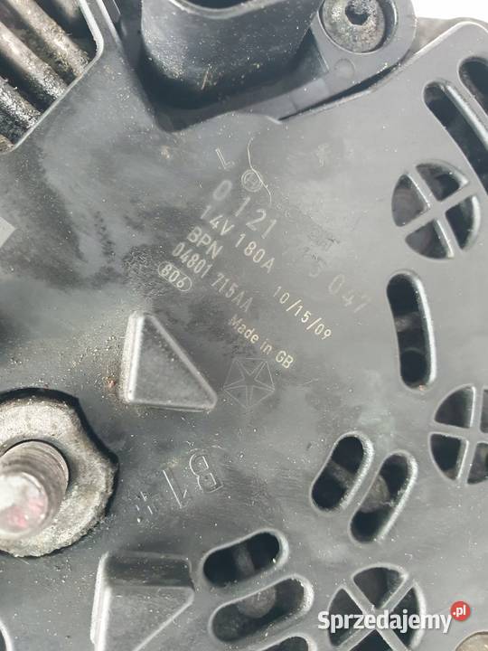 ALTERNATOR Dodge Journey 20 D DID 0121715047 Części samochodowe Chełm