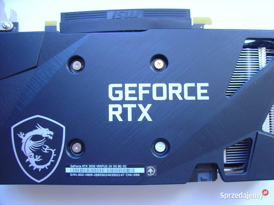 Karta graficzna MSI GeForce RTX 3050 VENTUS 2X 8GB łódzkie Łódź
