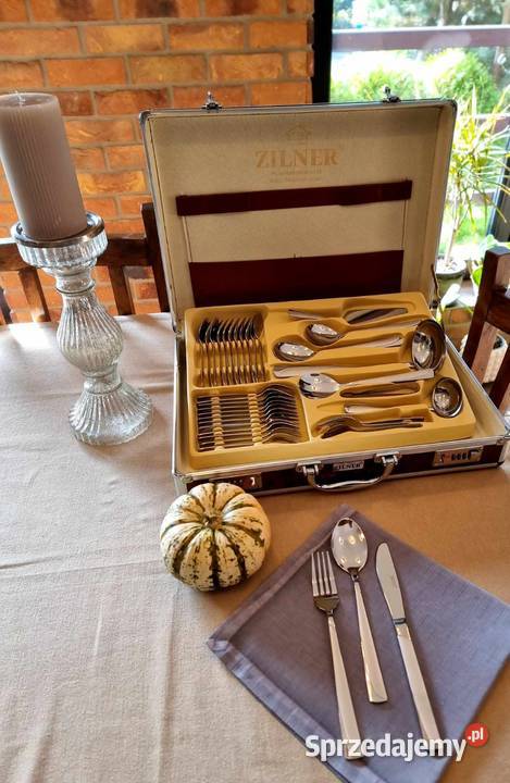 Walizka sztućce na 12 osób łódzkie Łódź sprzedam
