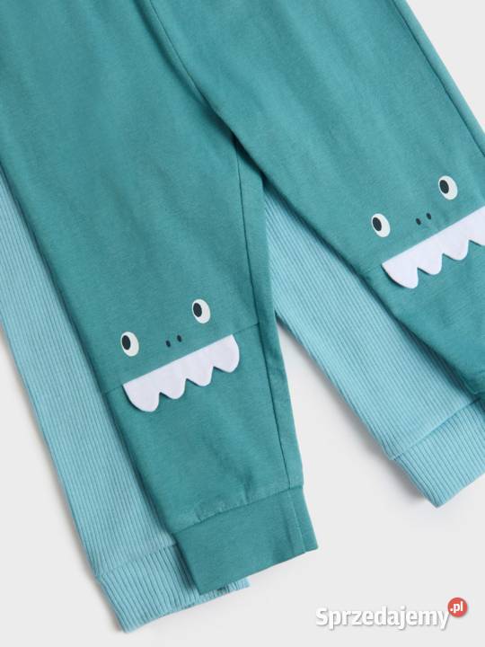 Legginsy niemowlęce Sinsay 74 dwupak potworki Rozmiar 74 zachodniopomorskie Szczecin