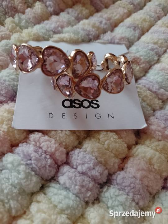 ASOS Bogato zdobione kolczyki wieczorowe serca Kraków