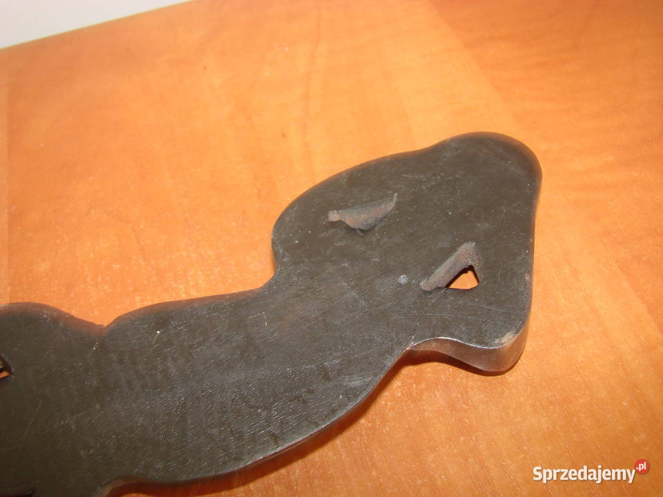 Jaszczurka inkrustowana teakowa Rękodzieło Pruszcz Gdański