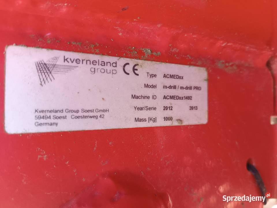 Siewnik Kverneland Accord mdrill 2012 3metry podlaskie Suwałki