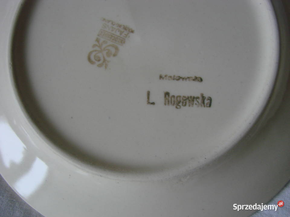 Włocławek fajansowy talerz deserowy PRL pomorskie Pruszcz Gdański sprzedam