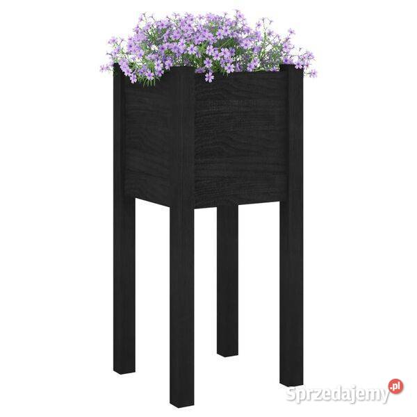 vidaXL Donica ogrodowa czarna 31x31x70 SKU810787 Warszawa