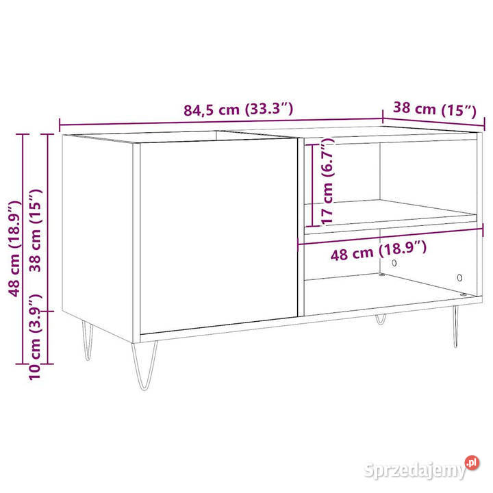 Szafka na płyty dąb artisan 845x38x48 WM857243 Pozostałe sprzedam