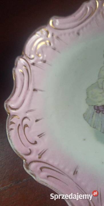 Patera z portretem dziewczyny Ze scenką dworską Gdańsk sprzedam