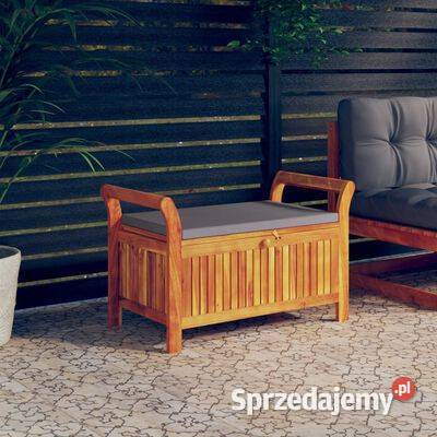 vidaXL Ogrodowa ławka ze schowkiem i poduszką 91 Warszawa