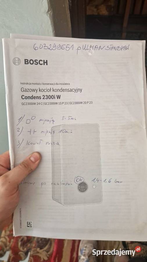 Gazowy kocioł kondensacyjny bosch gc2300iW 24C Kotły i Piece CO
